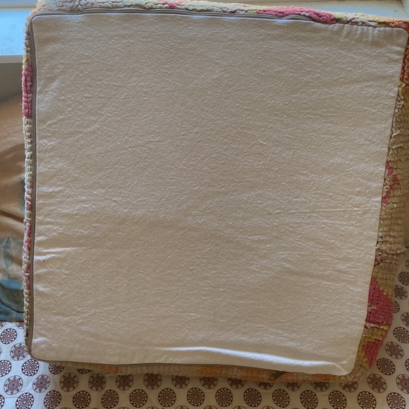 Vintage Moroccan floor cushion pink UNSTUFFED - Picture 5 of 5